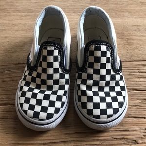 Toddler checkered Vans